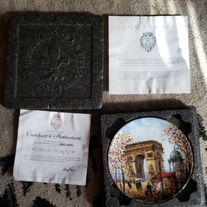 L'Arc de Triomphe Decorative Plate
